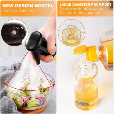 Press-Type Glass Oil Spray Bottle